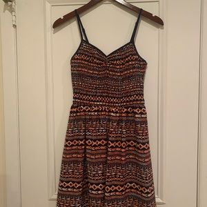 Macy’s pink and blue sundress size medium